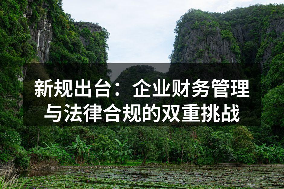 新规出台：企业财务管理与法律合规的双重挑